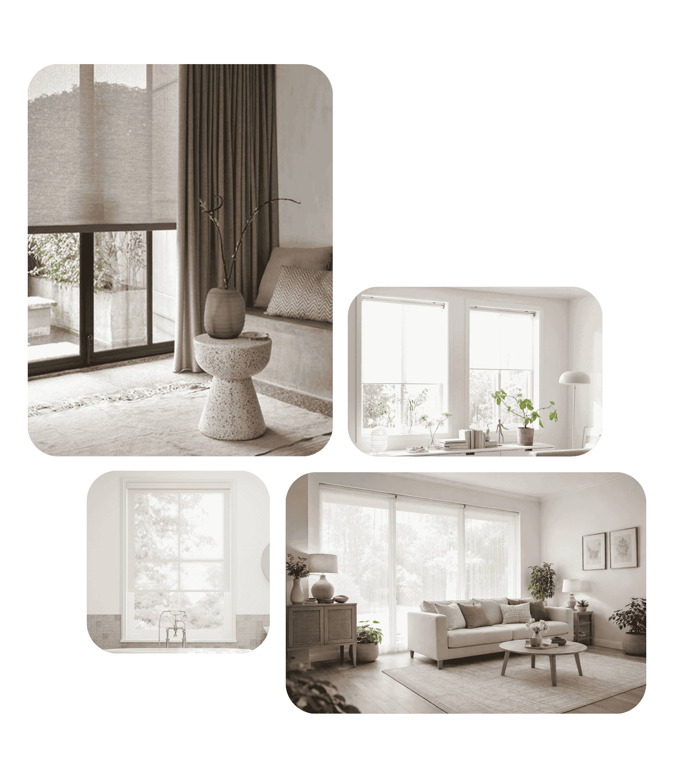 Sheer Roller Blinds - Masonary