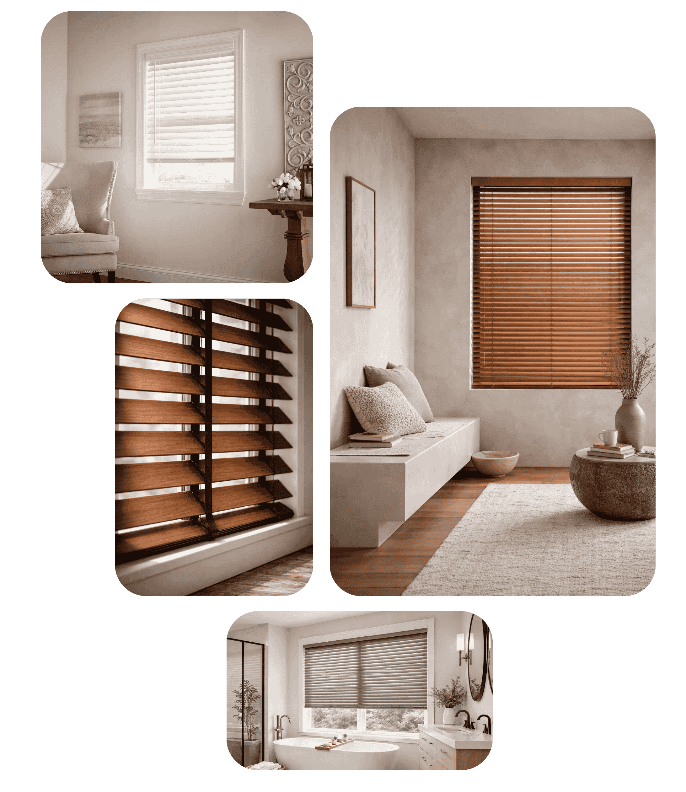 Fauxwood Venetian Blinds Masonary